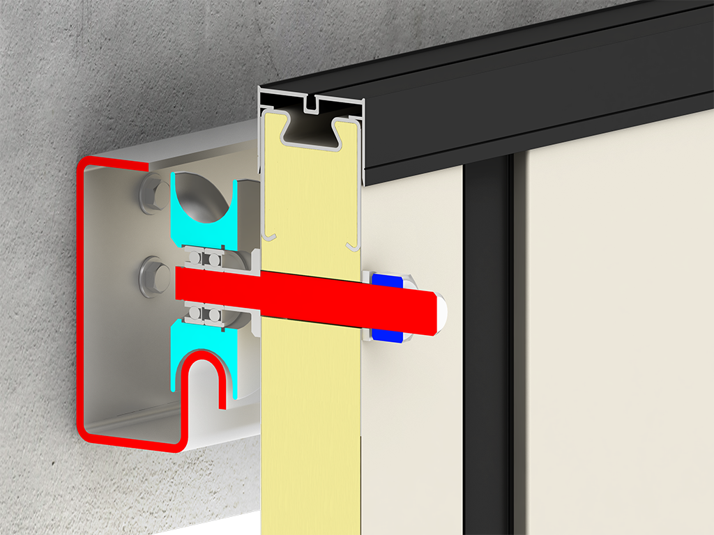 Верхний стальной ролик полотна ворот имеет улучшенные прочностные характеристики, что продлевает рабочий ресурс ворот.